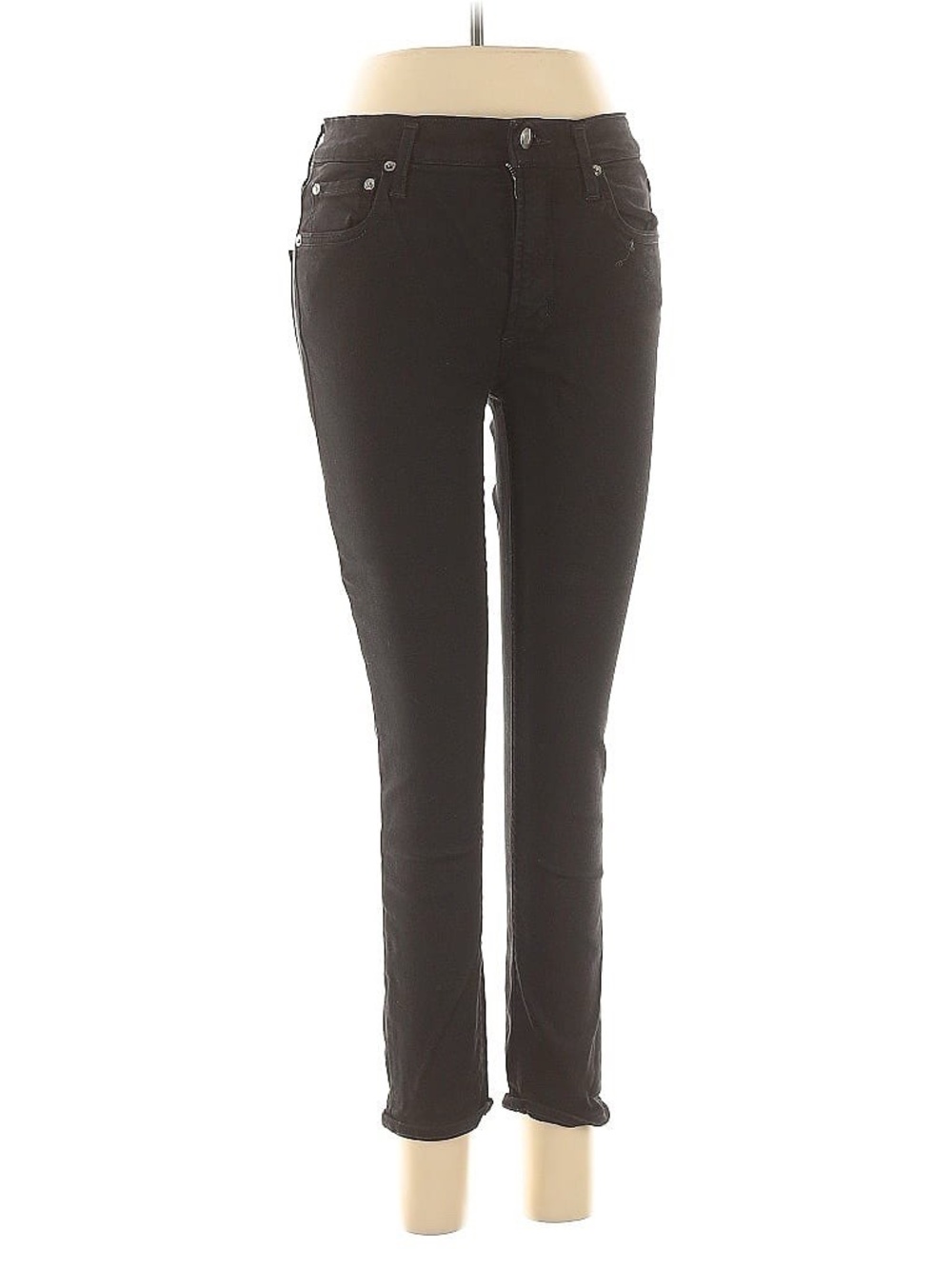 Agolde Sophie Crop Hi Rise Skinny Jet Jeans W 27X24 Black Style A018-799 GOOD!!